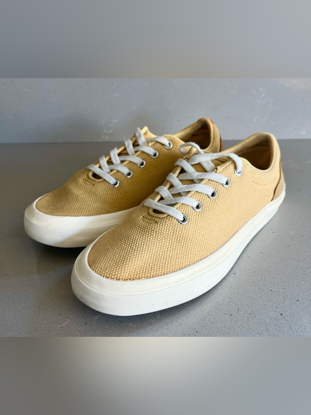 Arbor Legacy Yellow Lace Up Canvas Sneakers Shoes Women’s Size 6.5 - Picture 4 of 12